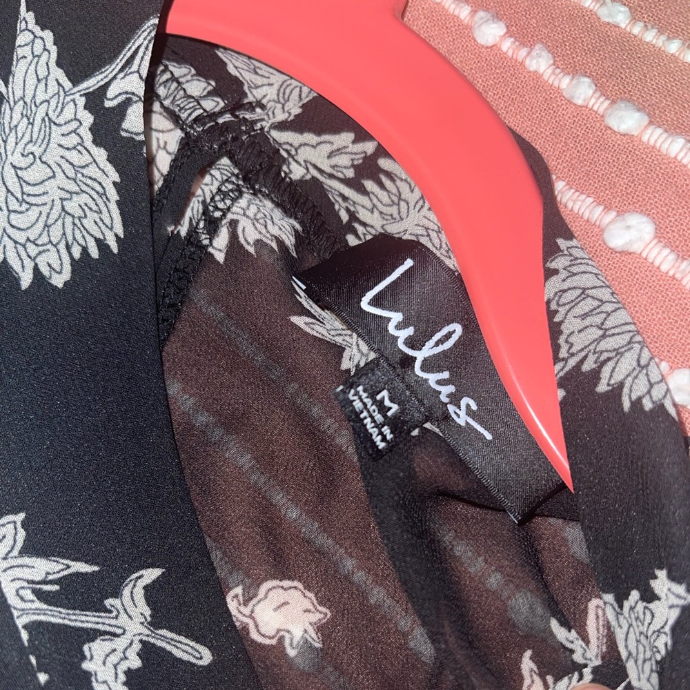 Lulu's Black and White Floral Maxi Dress - Picture 5 of 5